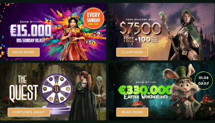 Various promotions at Jackpot Jill Casino